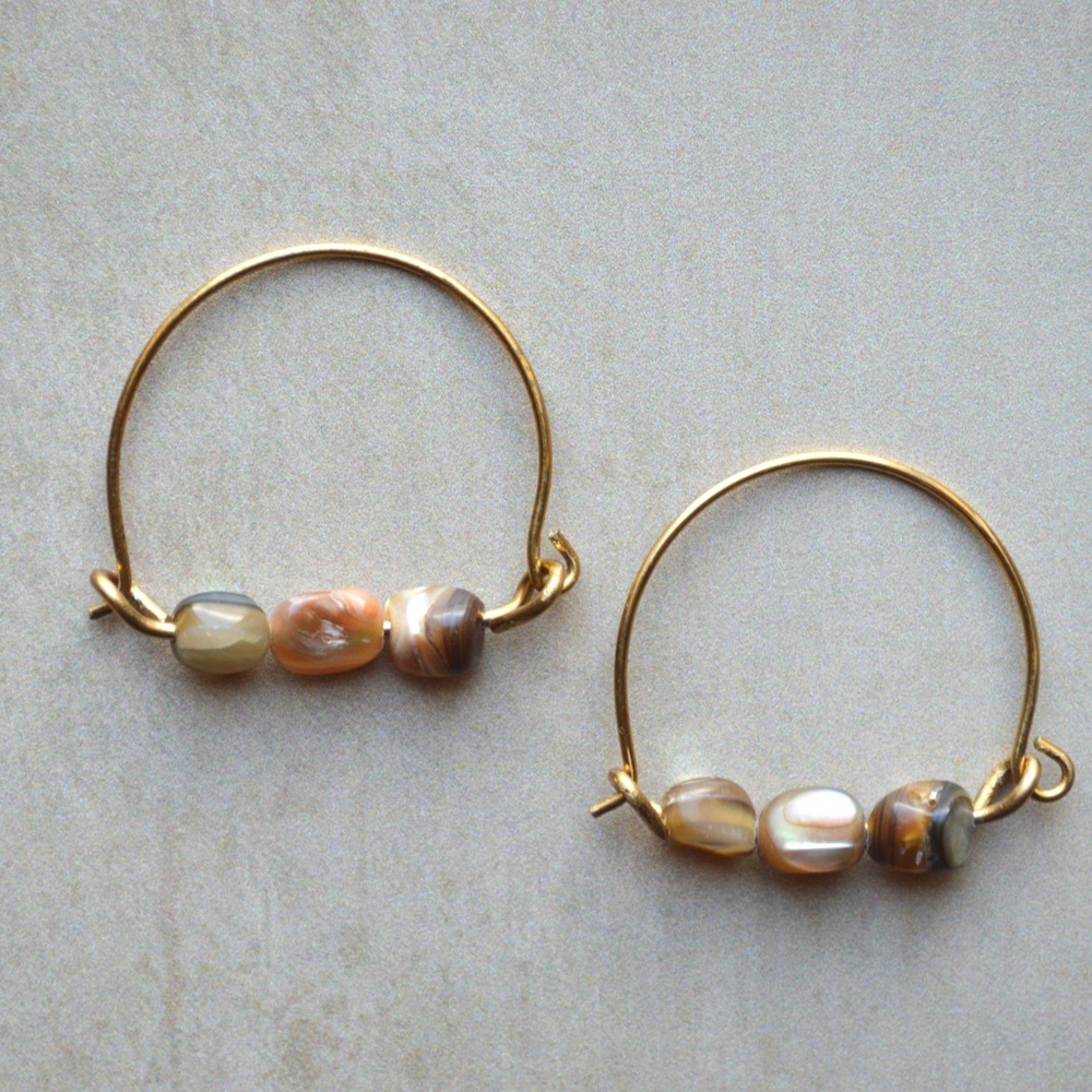 Reneigh Brass Earrings - Picture 3 of 4